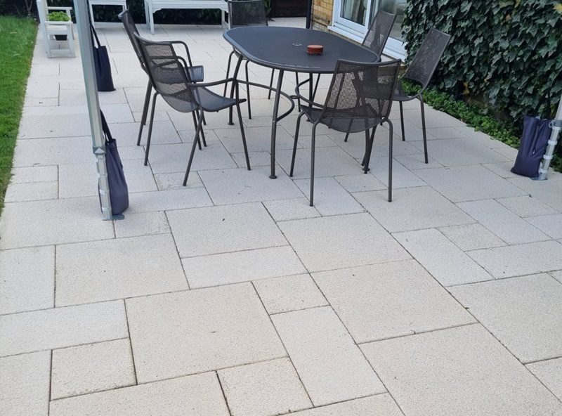 Patio after cleaning